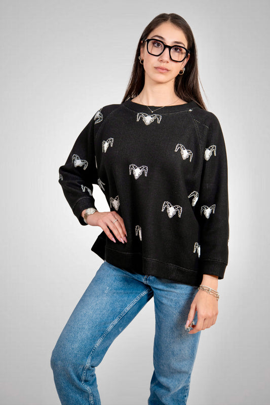 Felpa Raglan THE LEGACY - Nero