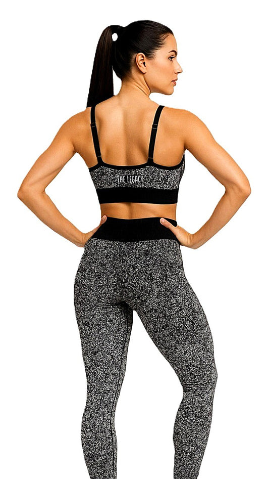 Leggings Marble THE LEGACY - Bianco