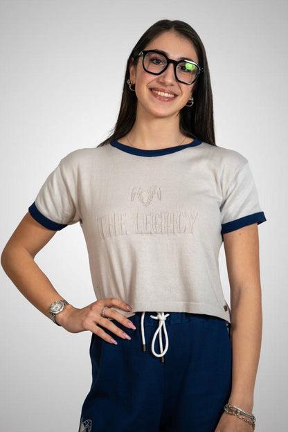 Maglia Crop THE LEGACY - Tortora