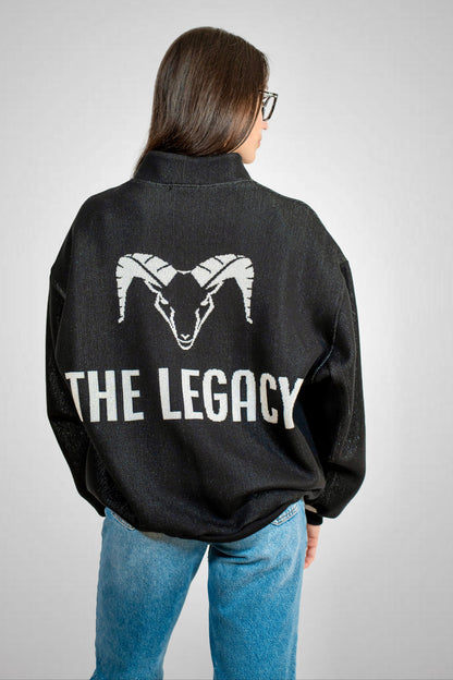 Bomber Oversize Unisex THE LEGACY - Nero