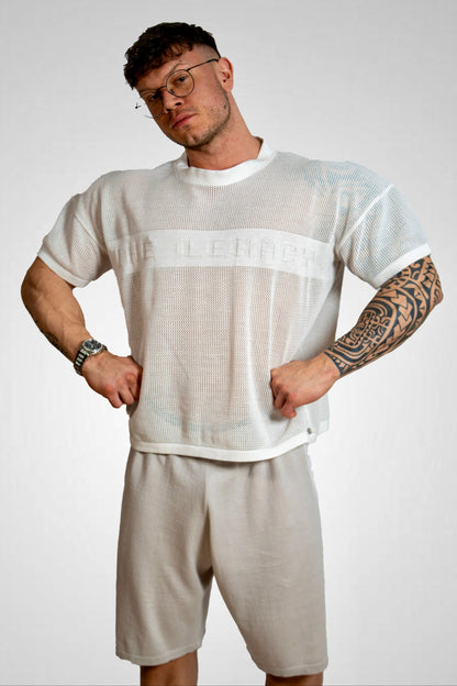 T-Shirt Rete THE LEGACY - Bianco