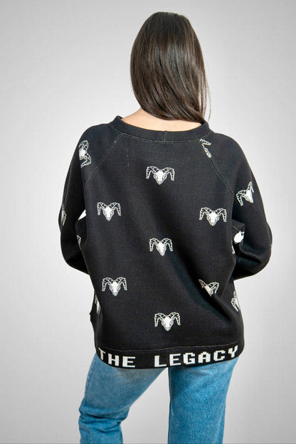 Felpa Raglan THE LEGACY - Nero