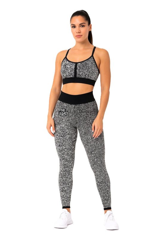 Leggings Marble THE LEGACY - Bianco