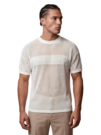 T-Shirt Rete THE LEGACY - Bianco