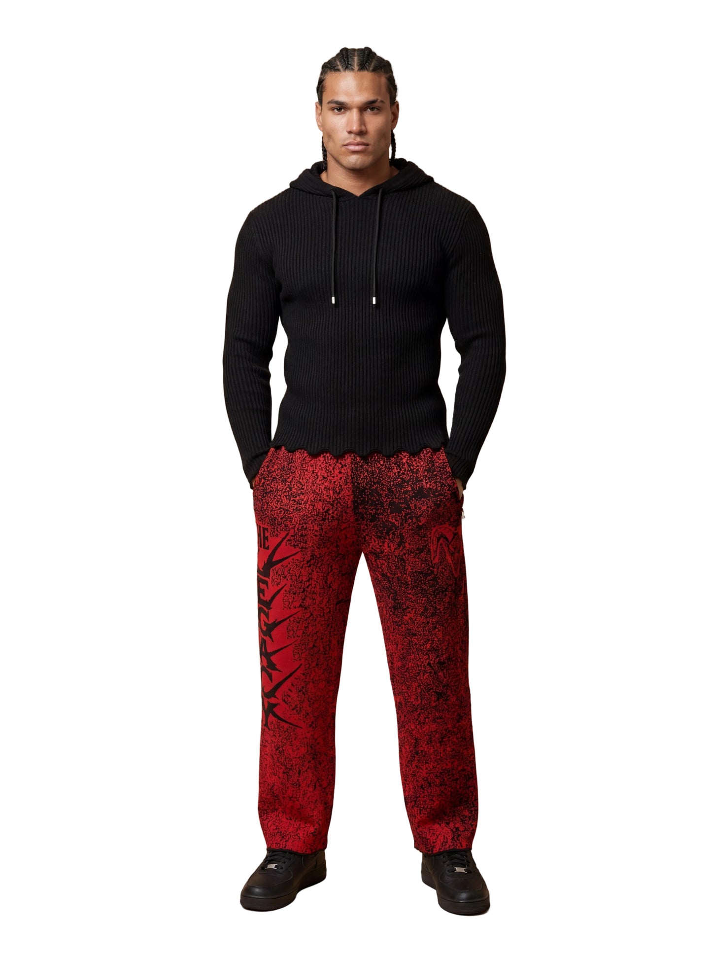 Maglia Coste con Cappuccio THE LEGACY - Nero