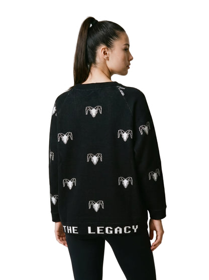 Felpa Raglan THE LEGACY - Nero