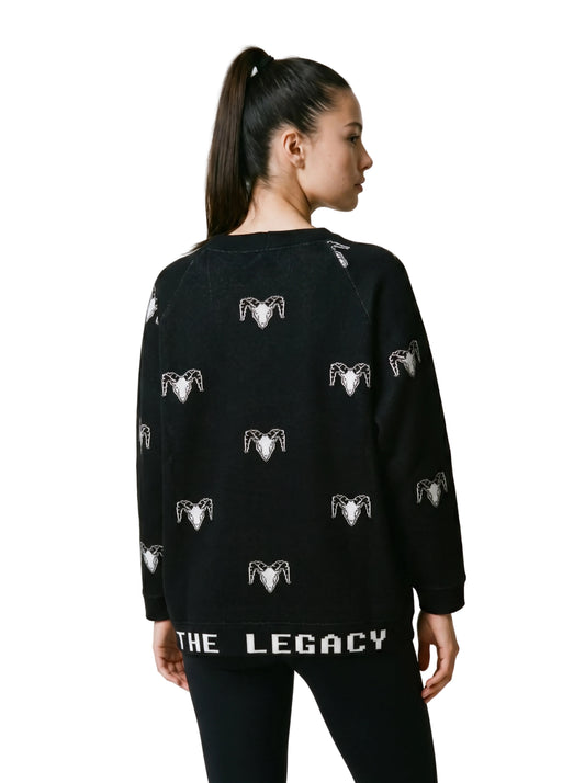 Felpa Raglan THE LEGACY - Nero