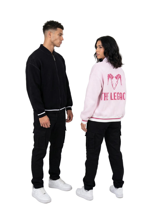 Bomber Oversize Unisex THE LEGACY - Nero / Bianco