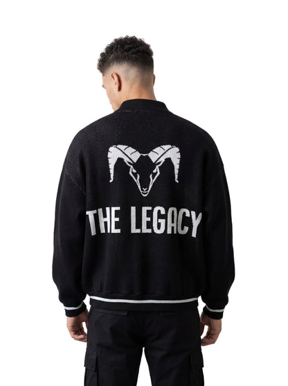 Bomber Oversize Unisex THE LEGACY - Nero / Bianco