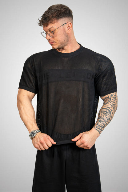 T-Shirt Rete THE LEGACY - Nero